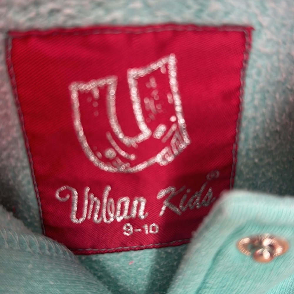 Urban Kids Letter-jacket style embroidered girls hoodie size 10 & 12 - Picture 4 of 11